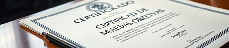 corrective measures certificate importance